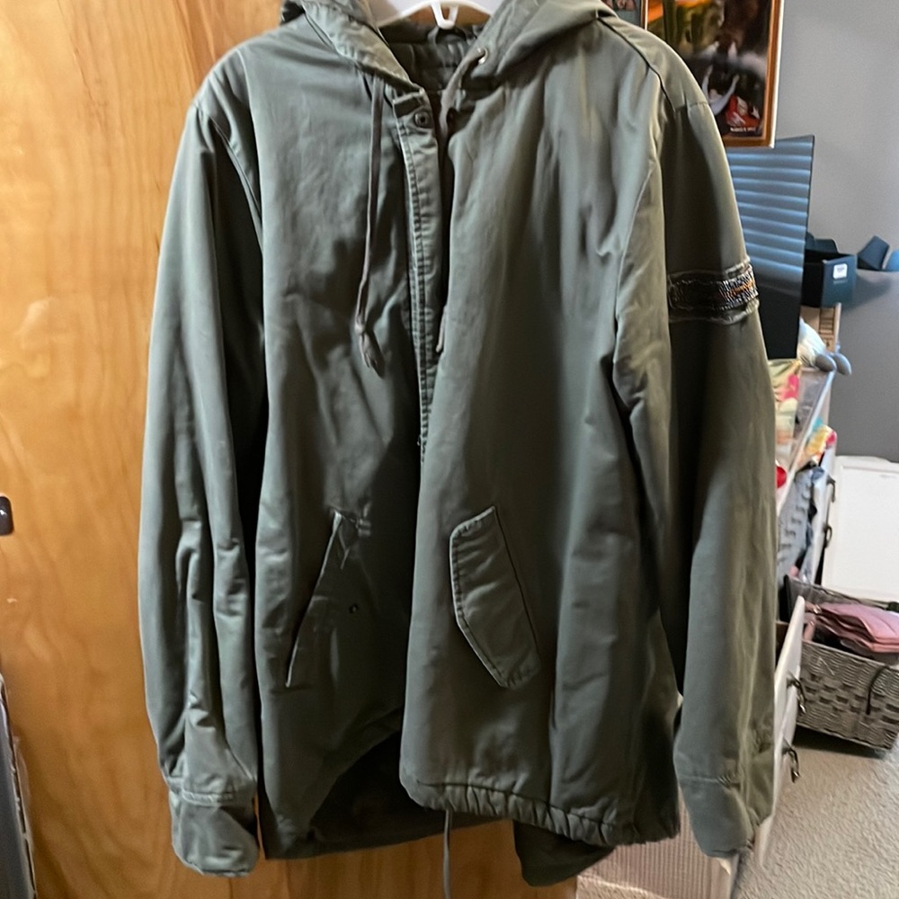 Green coat
